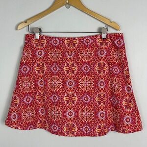 Coolibar UPF 50+‎ Sandbar Swim Skort Skirt UV Protection Travel Orange Size XL